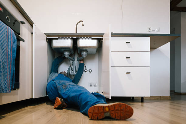 Professional Drain Cleaning technician working in Dunn Loring, VA